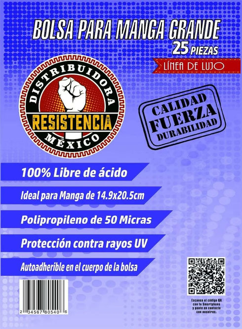 Bolsa Manga Grande 25 Unidades