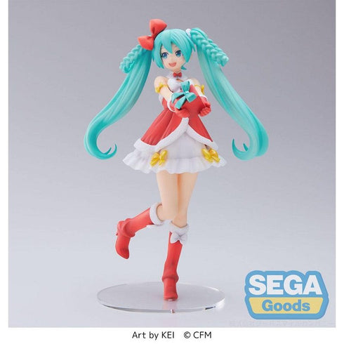 Figura Hatsune Miku Navidad 2022 Sega Luminasta Original