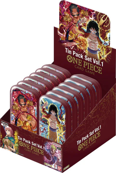 One piece tcg: tin pack set vol.1 - Display ( ENVIO GRATIS )