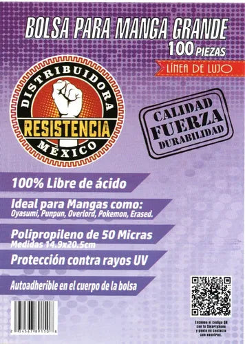 Bolsa Manga Grande 100 Unidades